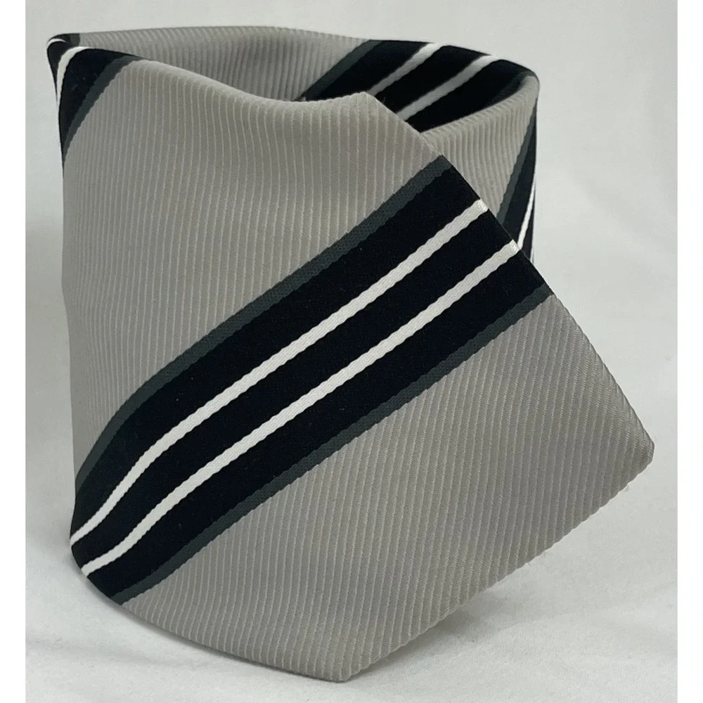 Designer Collection By Regal‎ Mens Stripes Necktie Tie Blue